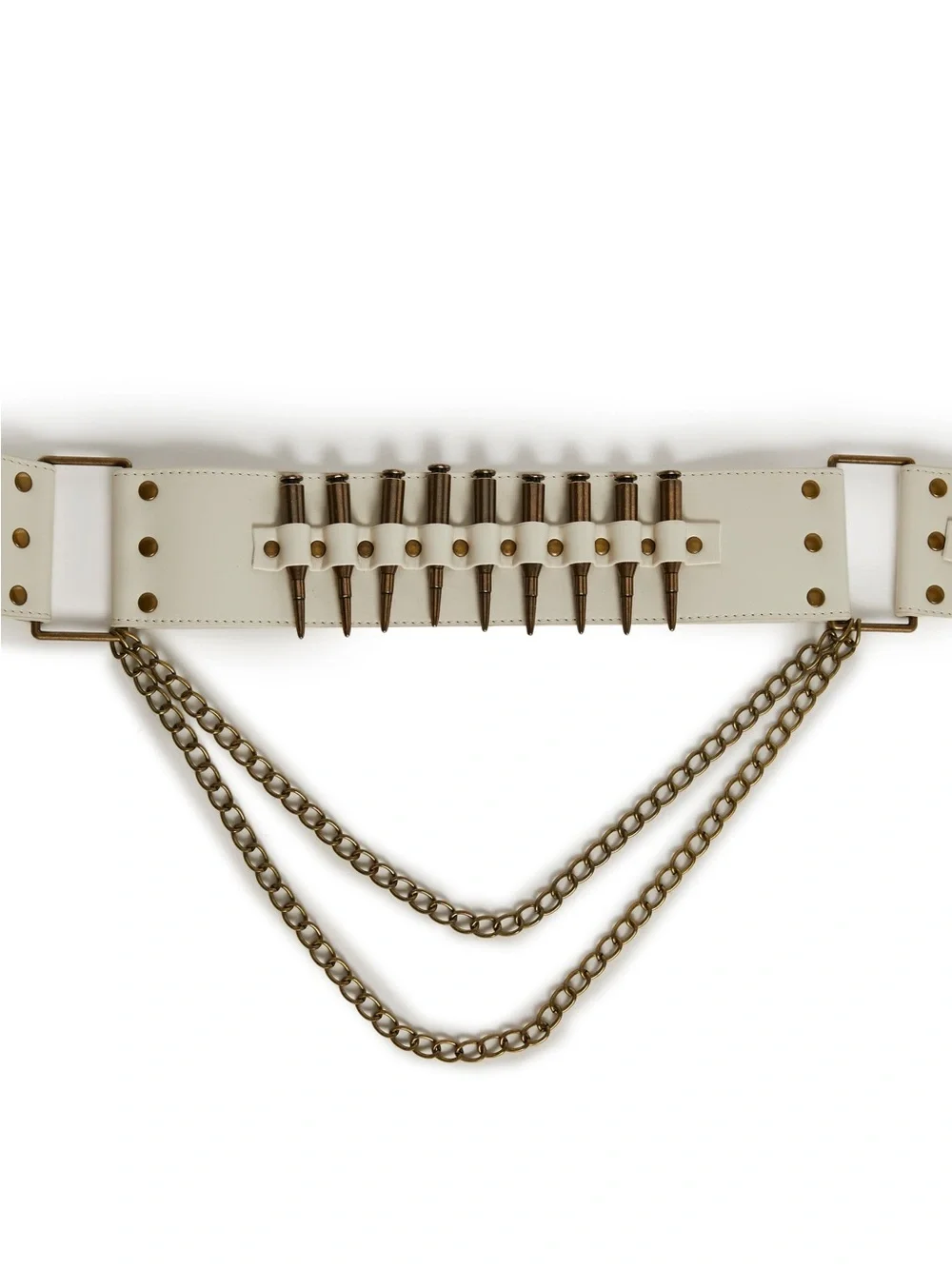 Dolls Kill cream leather